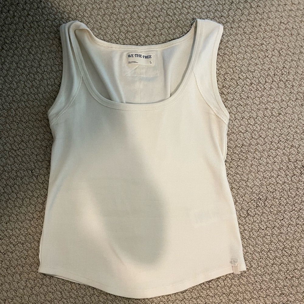 Free People cream tank